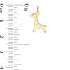 Thumbnail Image 2 of Baby Giraffe with Cut-Out Spots Necklace Charm in 10K Gold