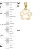Thumbnail Image 2 of Dog Paw Cut-Out Necklace Charm in 10K Gold