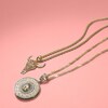 Thumbnail Image 3 of Filigree Bull Skull Necklace Charm in 10K Gold