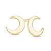 Thumbnail Image 1 of Child's Crescent Moon Stud Earrings in 10K Gold