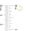 Thumbnail Image 2 of Child's Crescent Moon Stud Earrings in 10K Gold