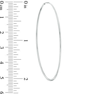 60mm Endless Hoop Earrings in Sterling Silver