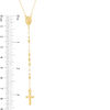 Thumbnail Image 2 of 2.2mm Rosary Bead Necklace in 10K Gold - 26"