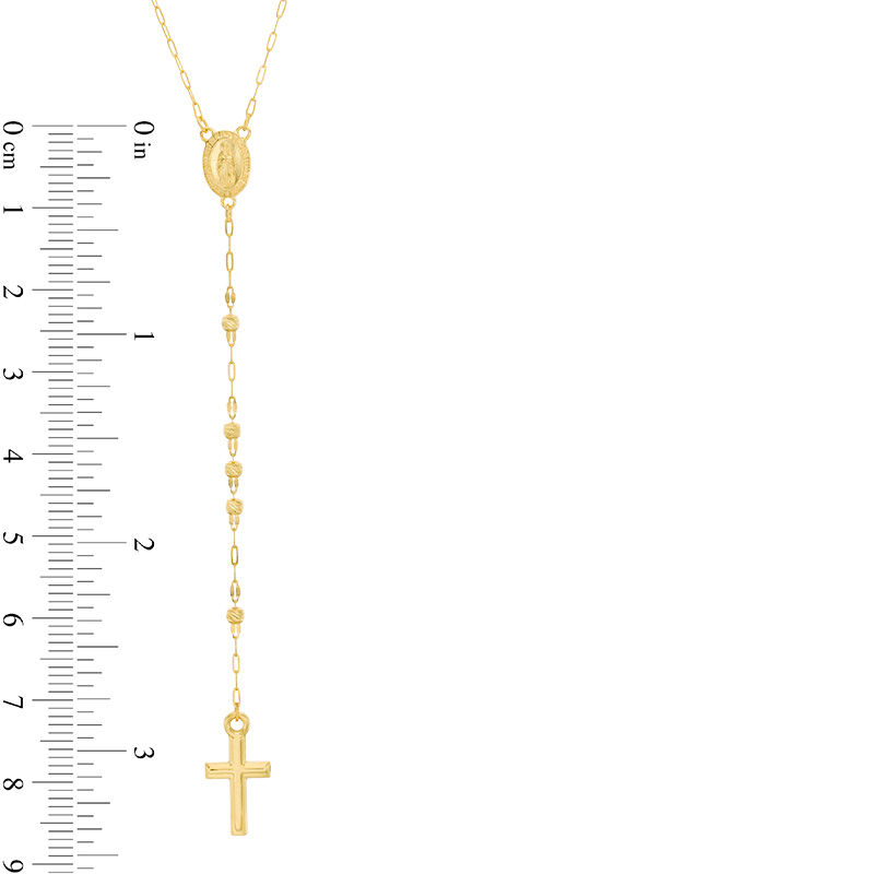 Main Image 2 of 2.2mm Rosary Bead Necklace in 10K Gold - 26"