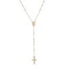 Thumbnail Image 0 of 1.8mm Rosary Bead Necklace in 10K Gold - 26"