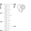 3mm Cubic Zirconia Frame Ear Cuff in Sterling Silver