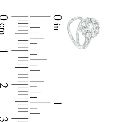 3mm Cubic Zirconia Frame Ear Cuff in Sterling Silver