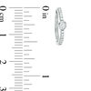 Thumbnail Image 2 of 4mm Bezel-Set Cubic Zirconia Huggie Hoop Earrings in Sterling Silver