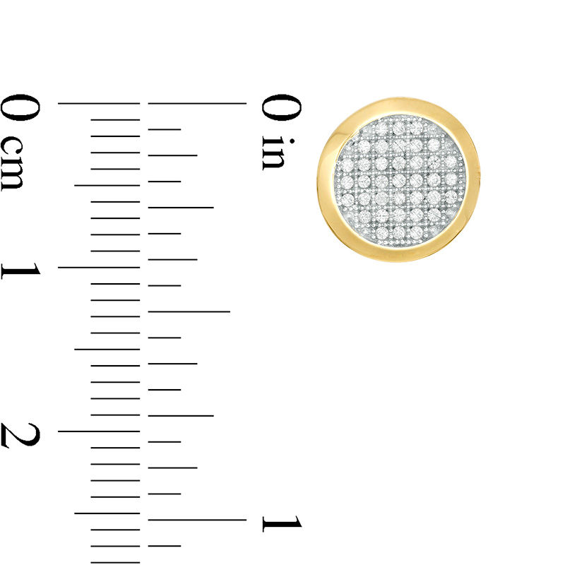 Main Image 2 of 1/6 CT. T.W. Composite Diamond Stud Earrings in 10K Gold