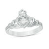 Thumbnail Image 1 of Diamond Accent Claddagh Ring in Sterling Silver