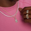 Thumbnail Image 2 of 1/10 CT. T.W. Diamond Praying Hands Necklace Charm in Sterling Silver with 14K Gold Plate