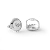 Thumbnail Image 1 of 1/5 CT. T.W. Diamond Layered Circle Stud Earrings in Sterling Silver