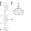 Thumbnail Image 2 of Cut-Out Lotus Flower Necklace Charm in Sterling Silver