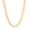Gauge Bevelled Curb Chain Necklace in 10K Gold