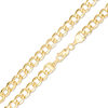 Gauge Bevelled Curb Chain Necklace in 10K Gold