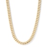 Thumbnail Image 0 of Made in Italy 7.4mm Cuban Curb Chain Necklace in 10K Semi-Solid Gold - 24"