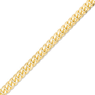 Made in Italy 180 Gauge Curb Chain Bracelet in 10K Hollow Gold