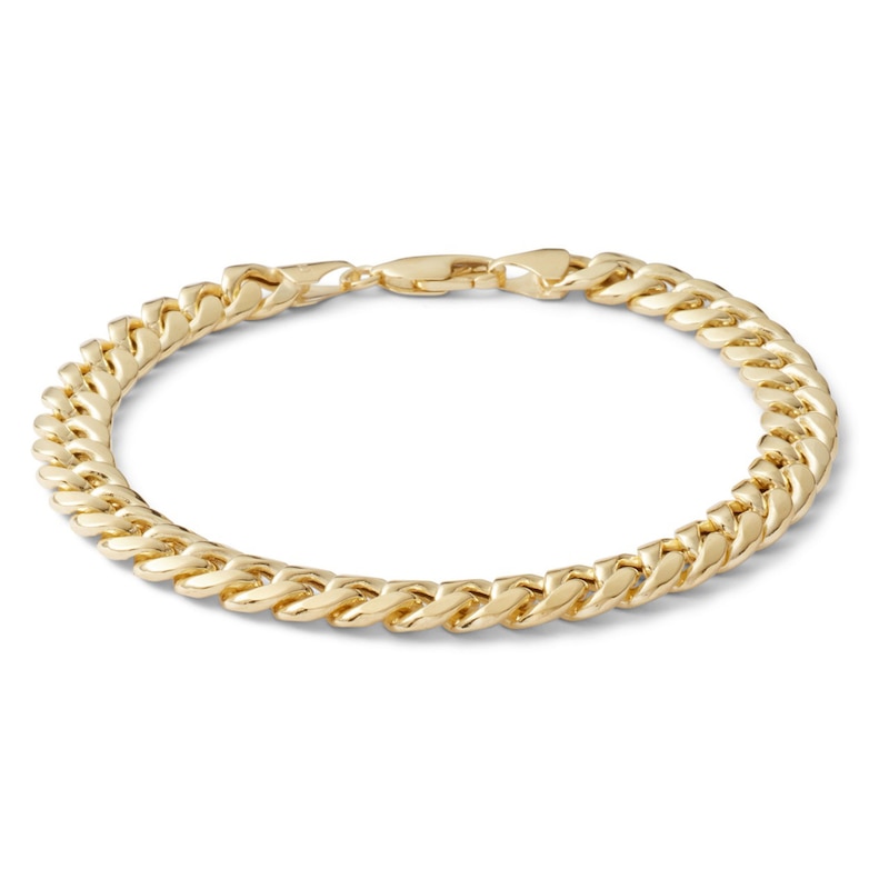 Made in Italy 200 Gauge Cuban Curb Chain Bracelet in 10K Semi-Solid Gold - 8.5"