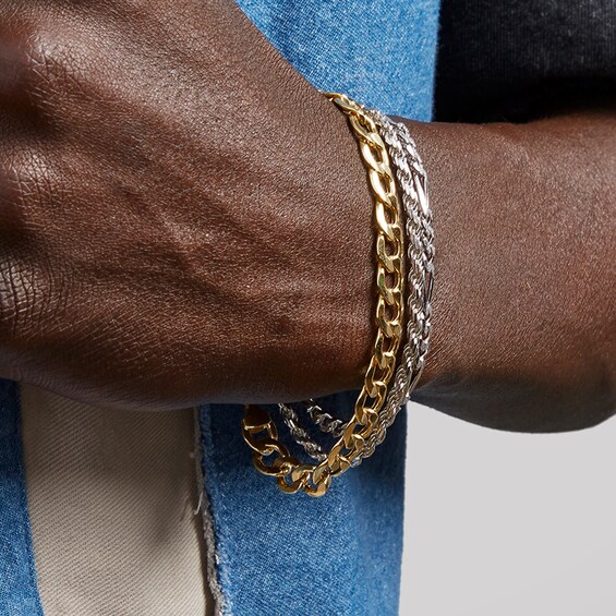 Made in Italy 200 Gauge Cuban Curb Chain Bracelet in 10K Semi-Solid Gold - 8.5"