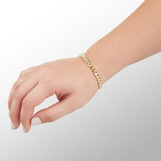 Made in Italy 200 Gauge Cuban Curb Chain Bracelet in 10K Semi-Solid Gold - 8.5"