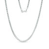 Thumbnail Image 1 of 040 Gauge Diamond-Cut Herringbone Chain Necklace in Sterling Silver - 18"