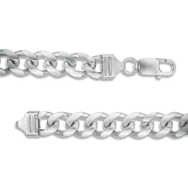 250 Gauge Cuban Curb Chain Necklace in Sterling Silver - 24"