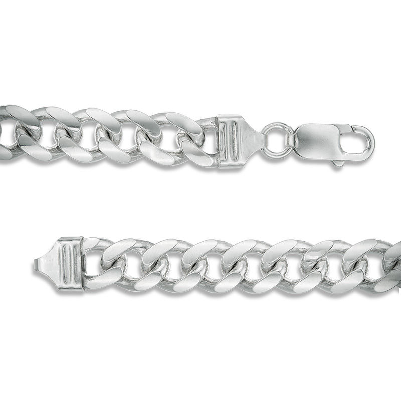 Main Image 2 of 250 Gauge Cuban Curb Chain Necklace in Sterling Silver - 24"