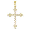 Thumbnail Image 1 of Cubic Zirconia Cross Necklace Charm in 10K Gold