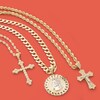 Thumbnail Image 2 of Cubic Zirconia Cross Necklace Charm in 10K Gold