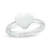 Thumbnail Image 0 of Child's Adjustable Puff Heart Ring in Sterling Silver - Size 2