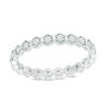 Thumbnail Image 0 of Cubic Zirconia Geometric Eternity Band in Sterling Silver - Size 7