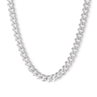 Made in Italy 140 Gauge Curb Chain Necklace in Solid Sterling Silver - 22"