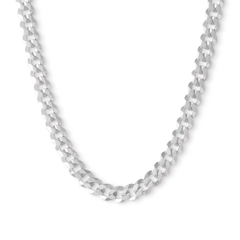 Main Image 1 of Made in Italy 140 Gauge Curb Chain Necklace in Solid Sterling Silver - 22"