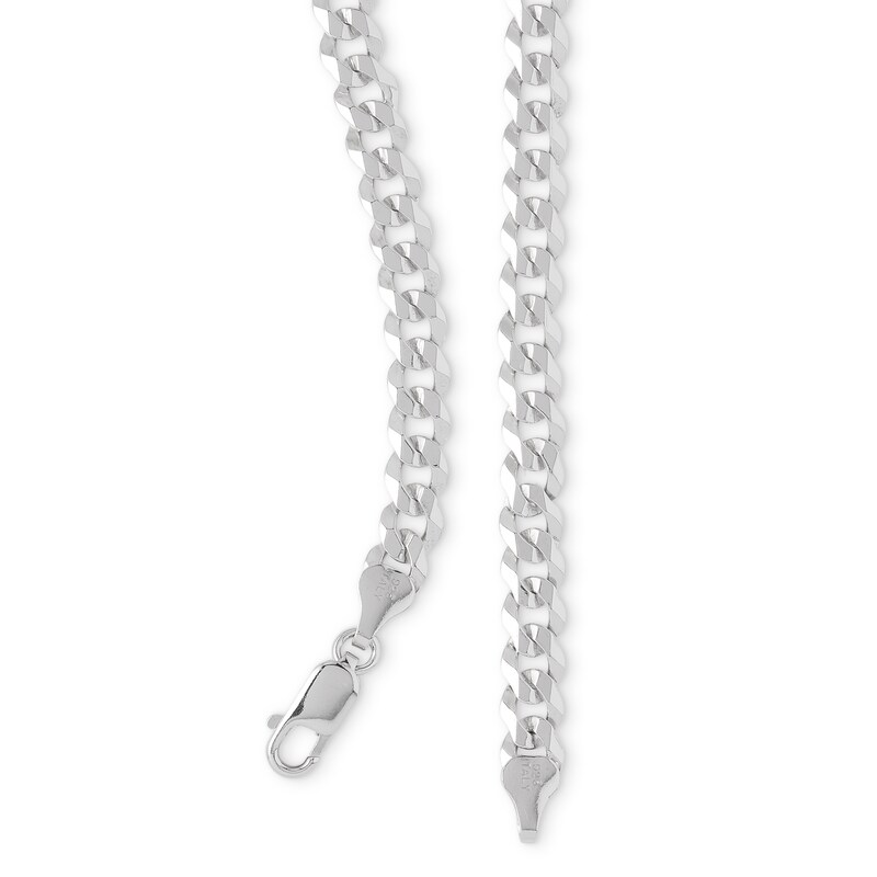 Main Image 2 of Made in Italy 140 Gauge Curb Chain Necklace in Solid Sterling Silver - 22"