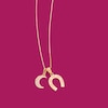 Thumbnail Image 3 of Cubic Zirconia Crescent Moon Necklace Charm in 10K Gold