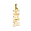 Thumbnail Image 1 of Vertical "HOLA" Necklace Charm in 10K Gold