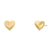 Thumbnail Image 1 of Geometric Heart Stud Earrings in 10K Gold