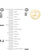Thumbnail Image 2 of Child's Cut-Out Love-Eyes Smiley Face Stud Earrings in 10K Gold