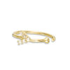 Thumbnail Image 0 of 020 Gauge Cubic Zirconia Arrow Nose Ring in 14K Gold