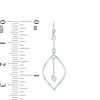 Spiral with Ball Dangle Drop Earrings in Sterling Silver