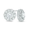 Thumbnail Image 1 of 7mm Cubic Zirconia Frame Stud Earrings in Sterling Silver