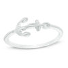Thumbnail Image 0 of Sideways Anchor Stackable Ring in Sterling Silver - Size 7