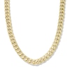Thumbnail Image 0 of Made in Italy 11mm Cuban Curb Chain Necklace in 10K Semi-Solid Gold - 24"