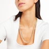 Thumbnail Image 1 of Made in Italy 11mm Cuban Curb Chain Necklace in 10K Semi-Solid Gold - 24"