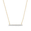1/20 CT. T.W. Diamond Bar Necklace in 10K Gold