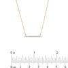 1/20 CT. T.W. Diamond Bar Necklace in 10K Gold