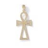 Thumbnail Image 0 of Diamond-Cut Ankh Cross Necklace Charm in 10K Gold