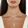 Thumbnail Image 2 of Diamond-Cut Ankh Cross Necklace Charm in 10K Gold