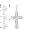 Thumbnail Image 2 of Ornate Cut-Out Crucifix Necklace Charm in Sterling Silver