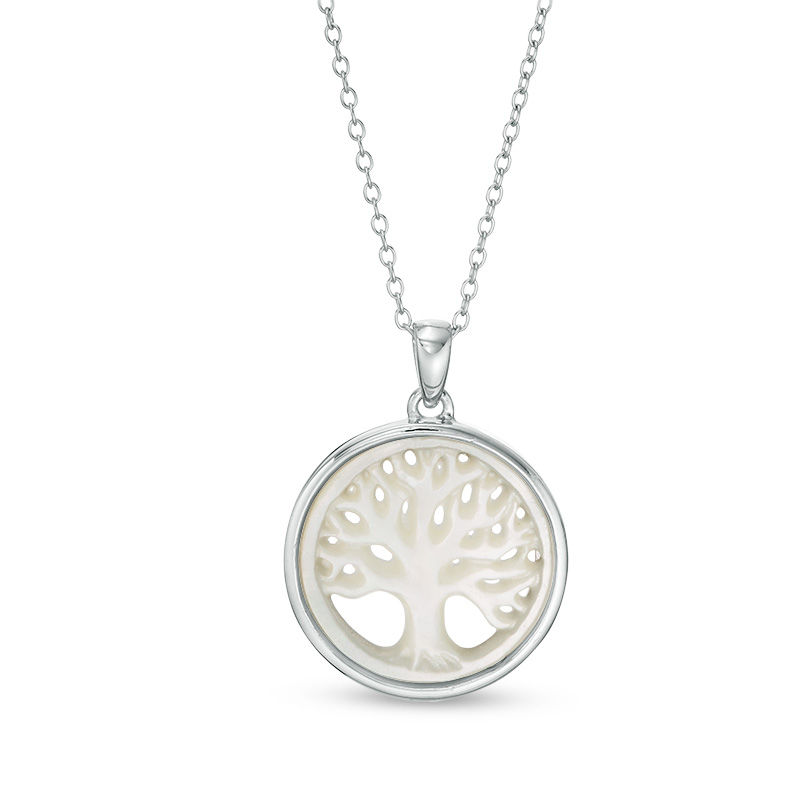 Mother of pearl tree sales of life pendant